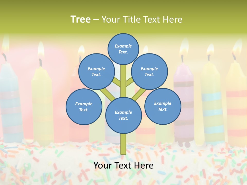 Anniversary Blue Icing PowerPoint Template