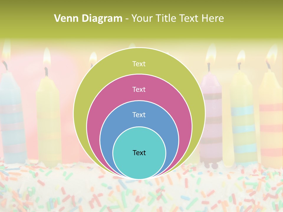 Anniversary Blue Icing PowerPoint Template