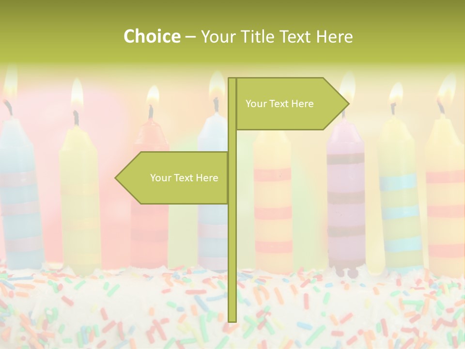 Anniversary Blue Icing PowerPoint Template