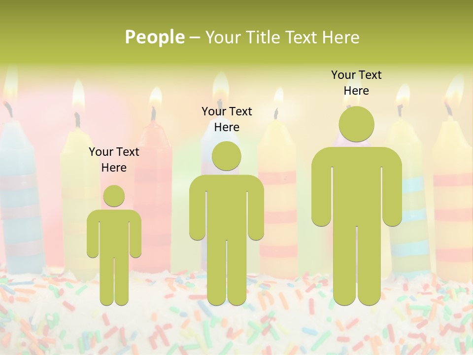 Anniversary Blue Icing PowerPoint Template