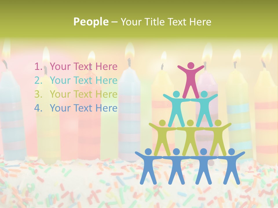 Anniversary Blue Icing PowerPoint Template