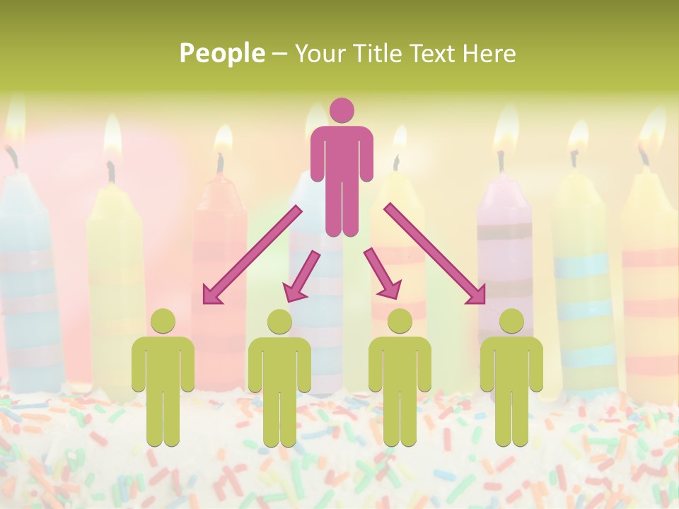 Anniversary Blue Icing PowerPoint Template