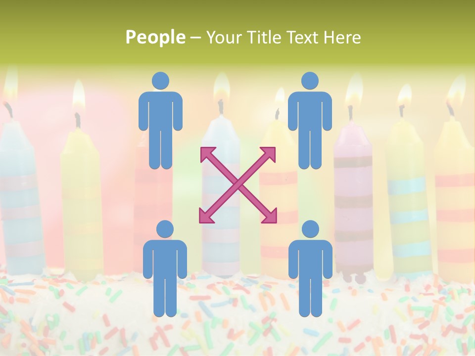 Anniversary Blue Icing PowerPoint Template