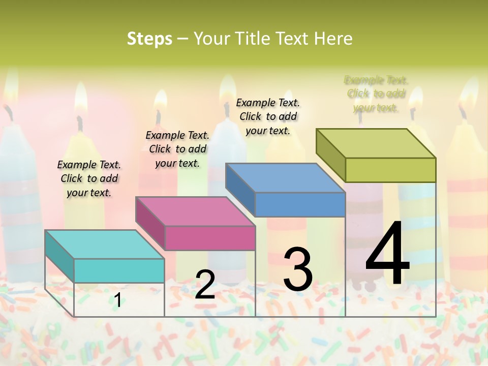 Anniversary Blue Icing PowerPoint Template