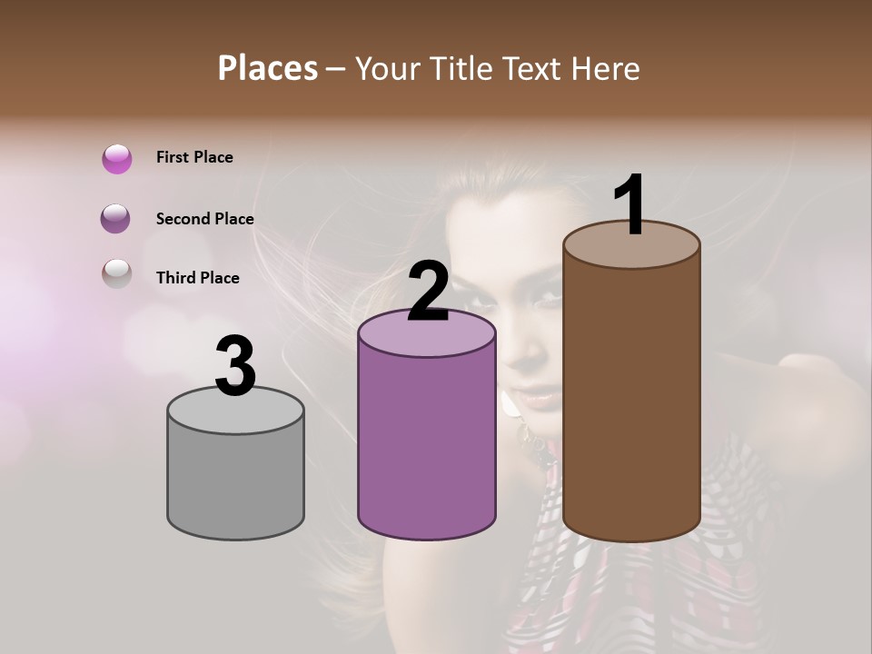 Pretty Party Female PowerPoint Template