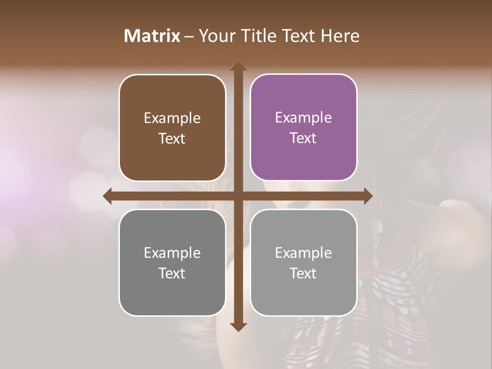 Pretty Party Female PowerPoint Template