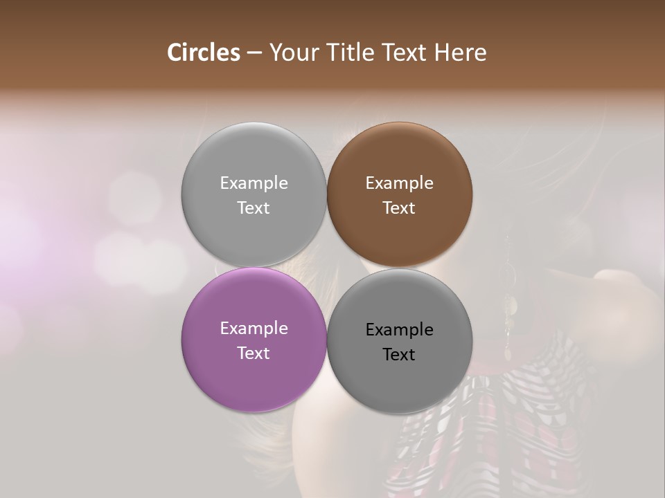 Pretty Party Female PowerPoint Template