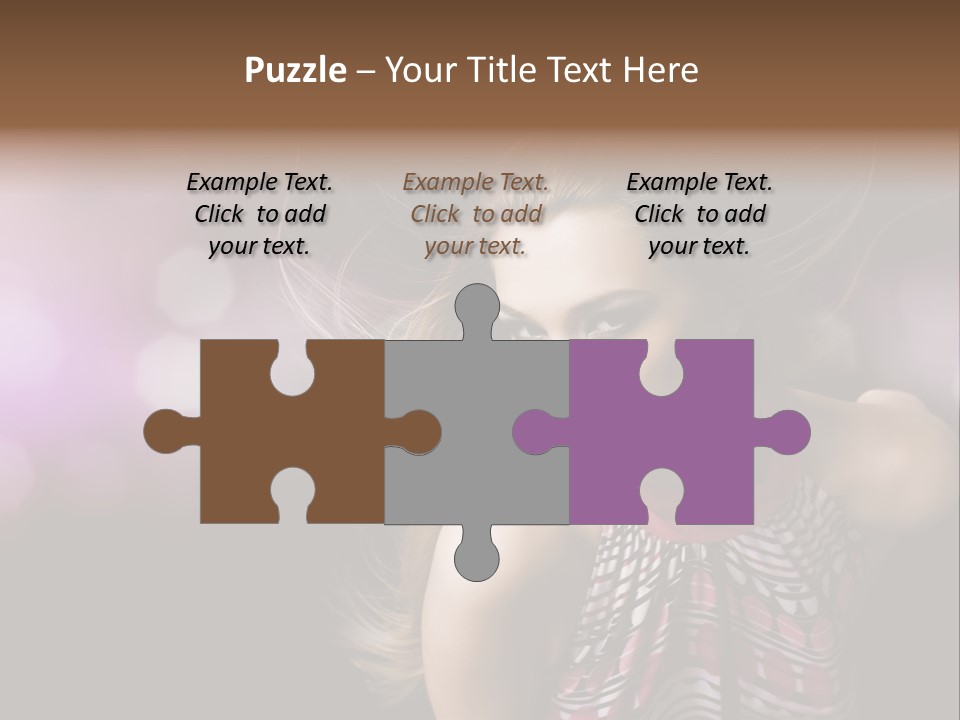 Pretty Party Female PowerPoint Template