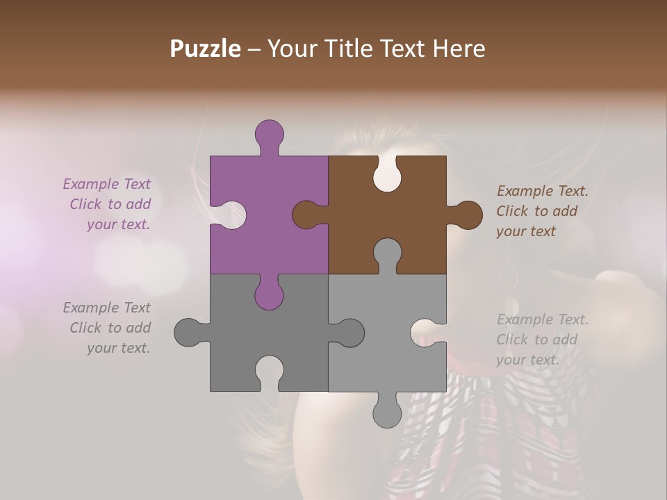 Pretty Party Female PowerPoint Template