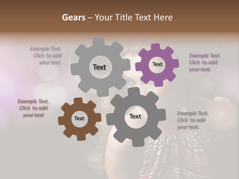 Pretty Party Female PowerPoint Template