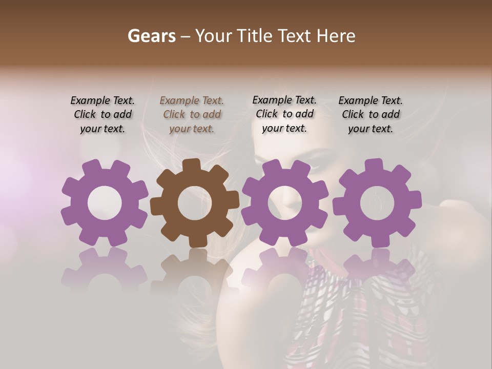 Pretty Party Female PowerPoint Template