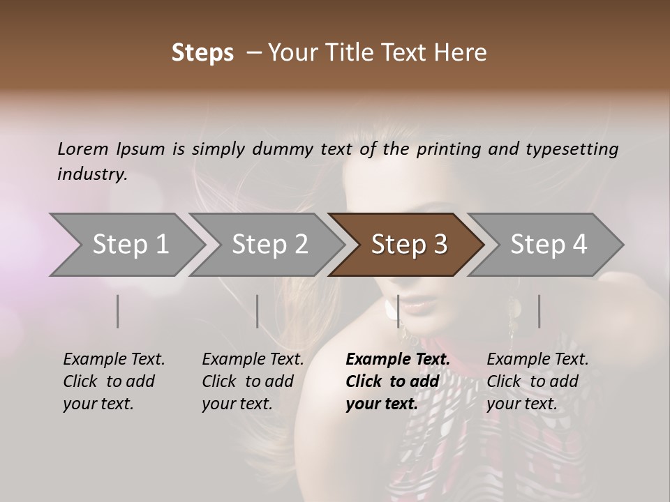 Pretty Party Female PowerPoint Template