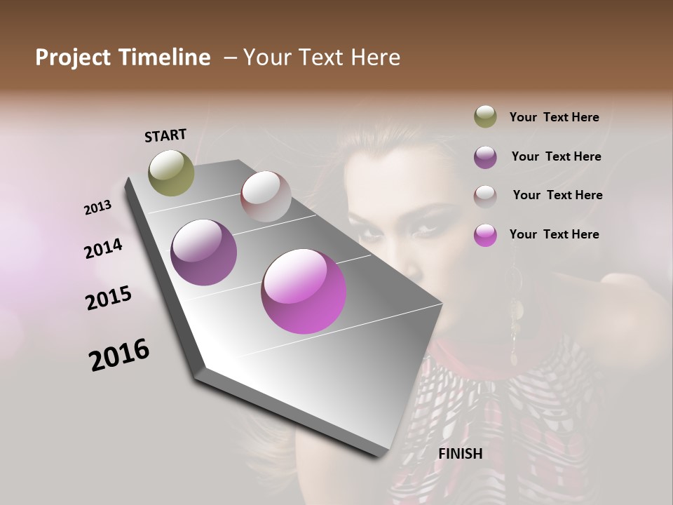 Pretty Party Female PowerPoint Template