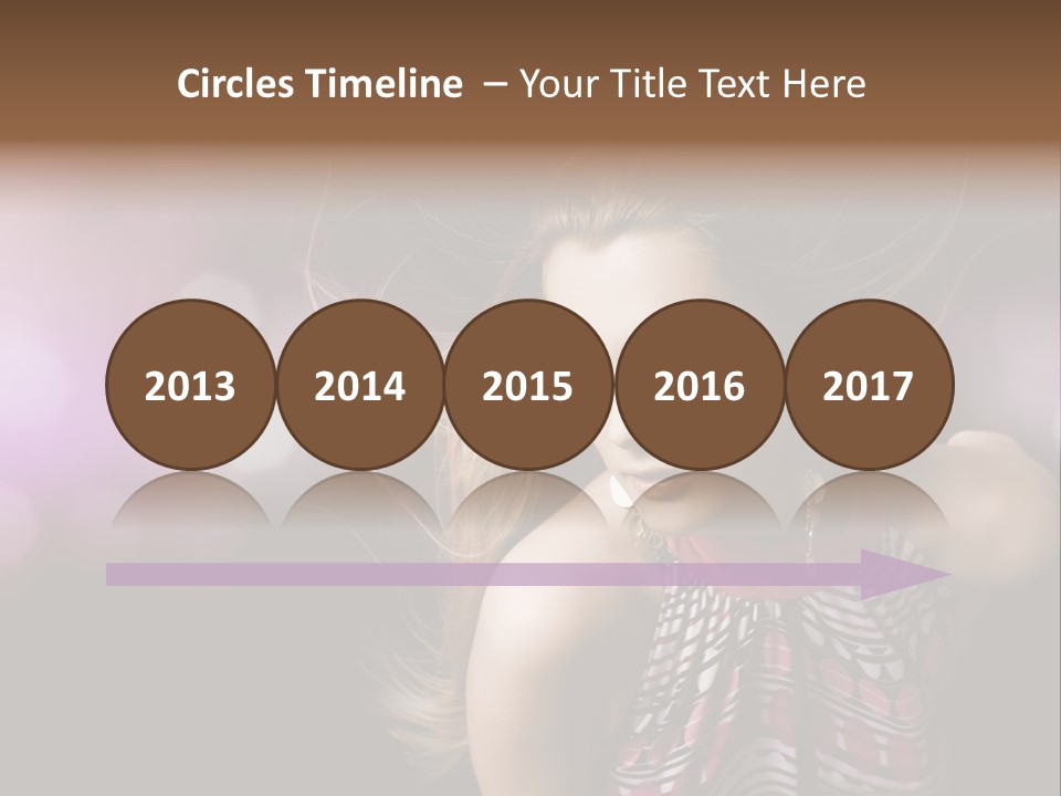 Pretty Party Female PowerPoint Template