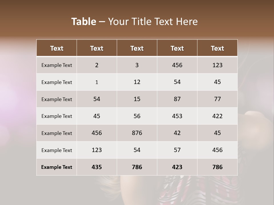 Pretty Party Female PowerPoint Template