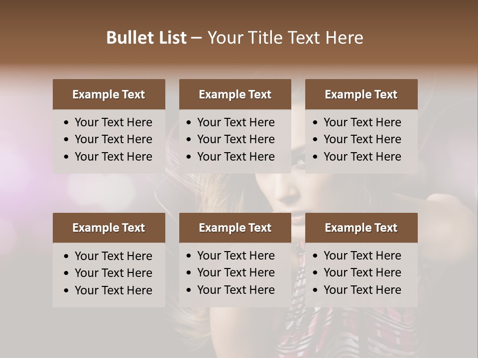 Pretty Party Female PowerPoint Template