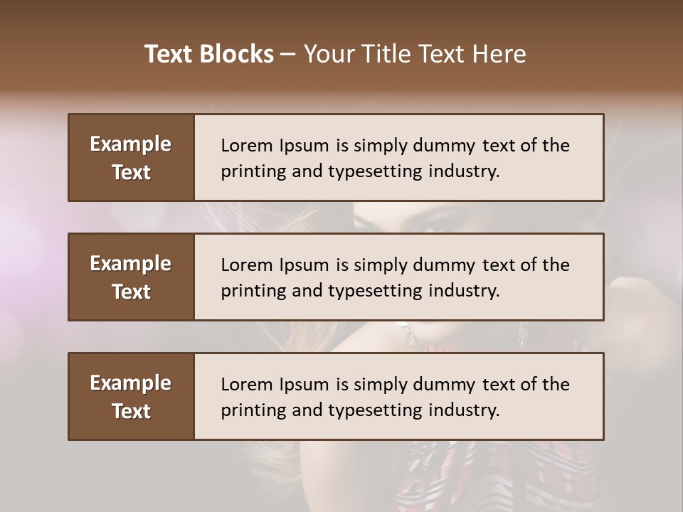 Pretty Party Female PowerPoint Template