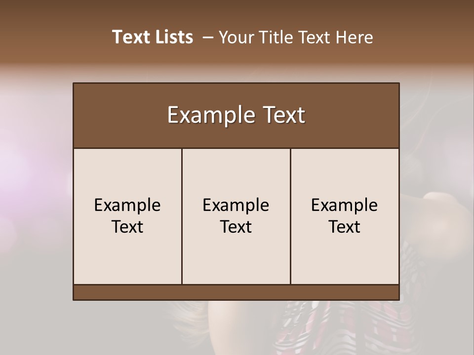 Pretty Party Female PowerPoint Template