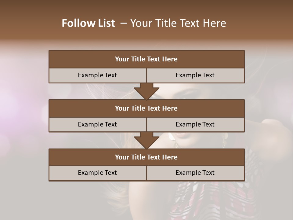 Pretty Party Female PowerPoint Template