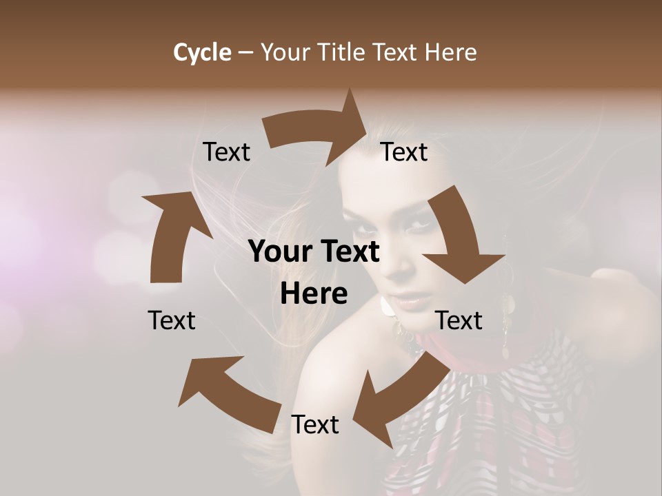 Pretty Party Female PowerPoint Template