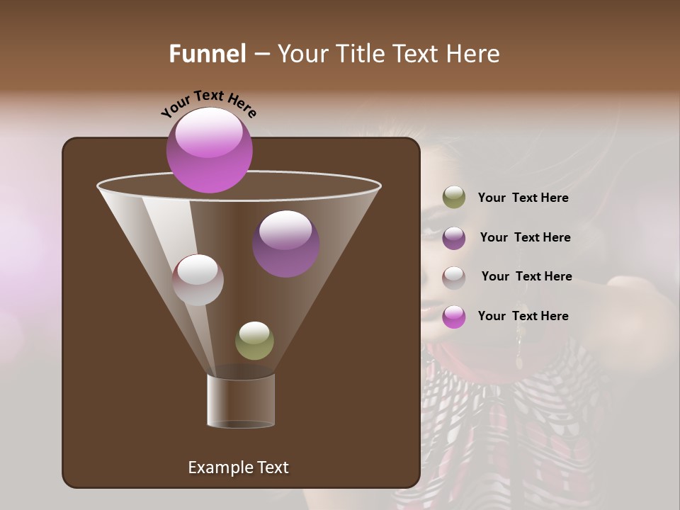 Pretty Party Female PowerPoint Template