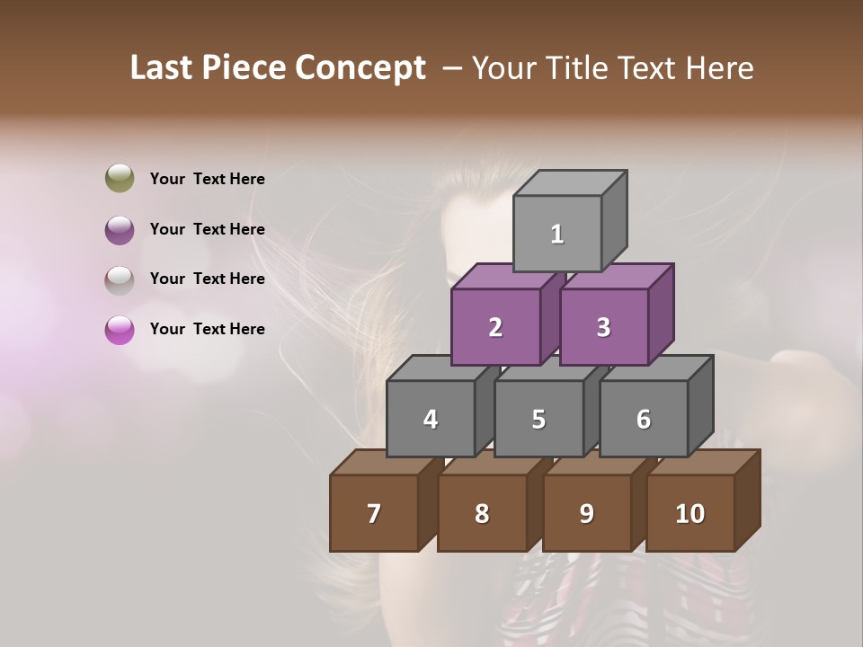 Pretty Party Female PowerPoint Template