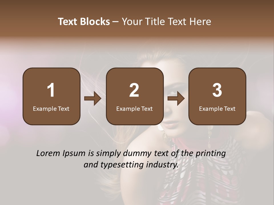 Pretty Party Female PowerPoint Template