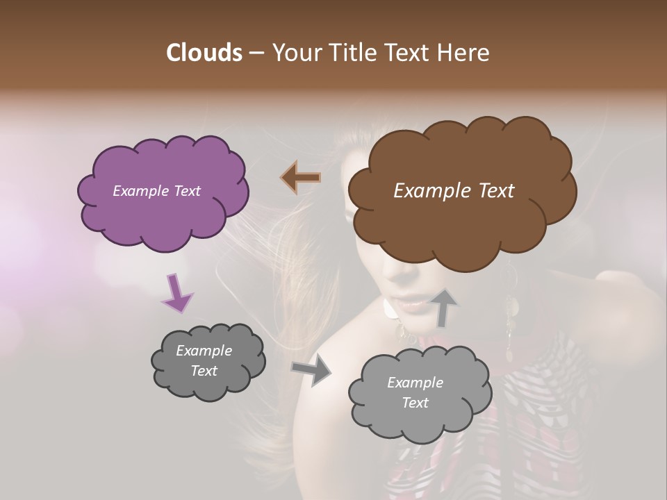 Pretty Party Female PowerPoint Template