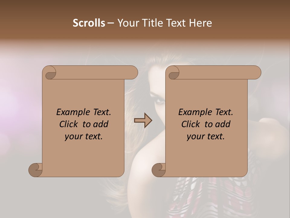 Pretty Party Female PowerPoint Template