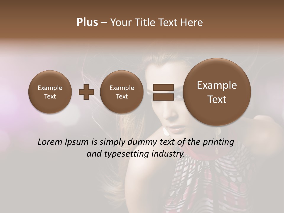 Pretty Party Female PowerPoint Template