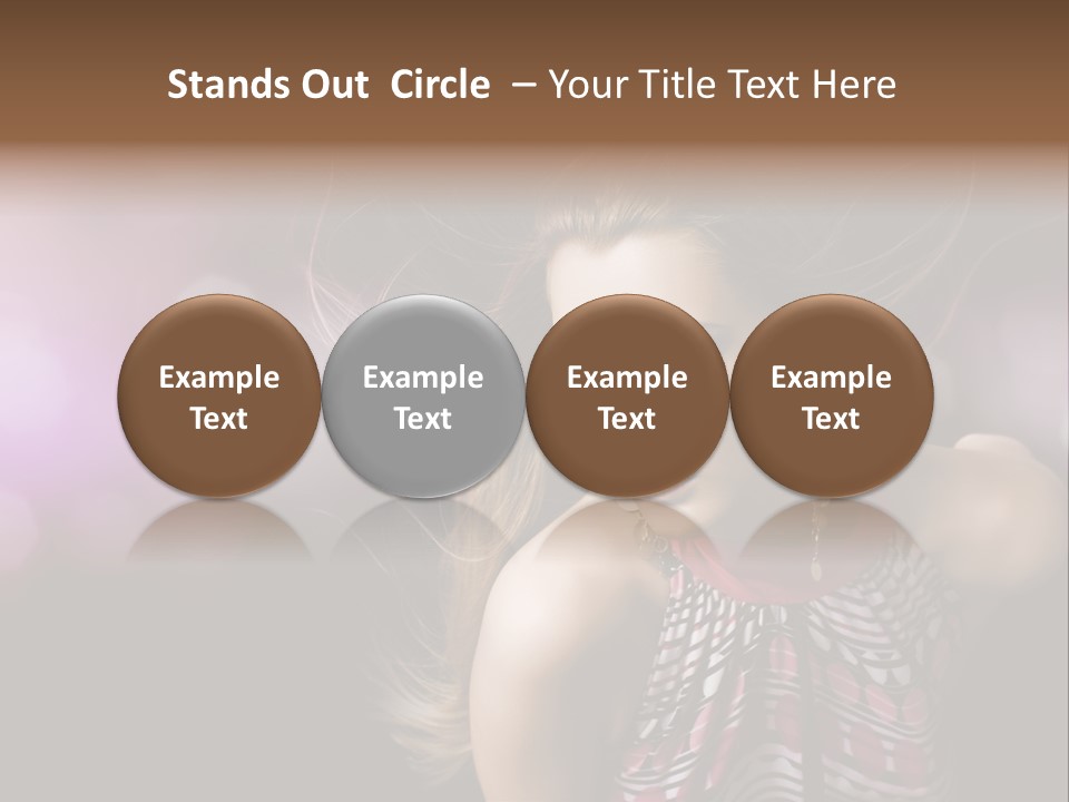 Pretty Party Female PowerPoint Template