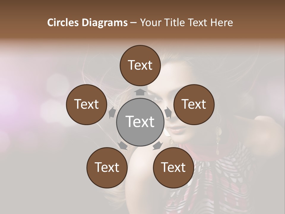 Pretty Party Female PowerPoint Template