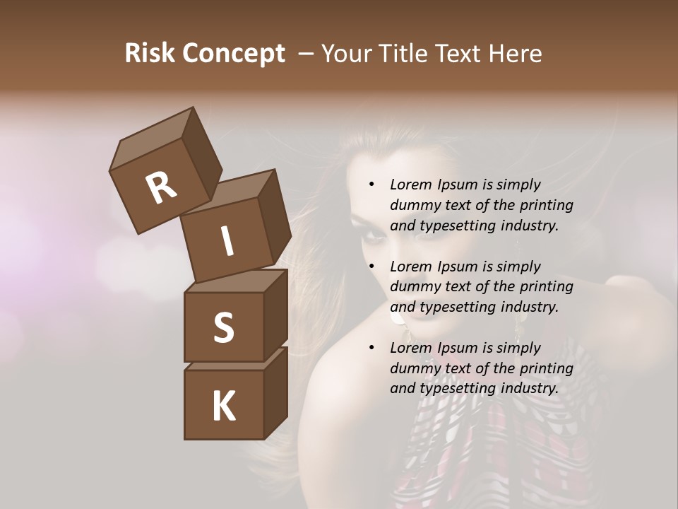 Pretty Party Female PowerPoint Template