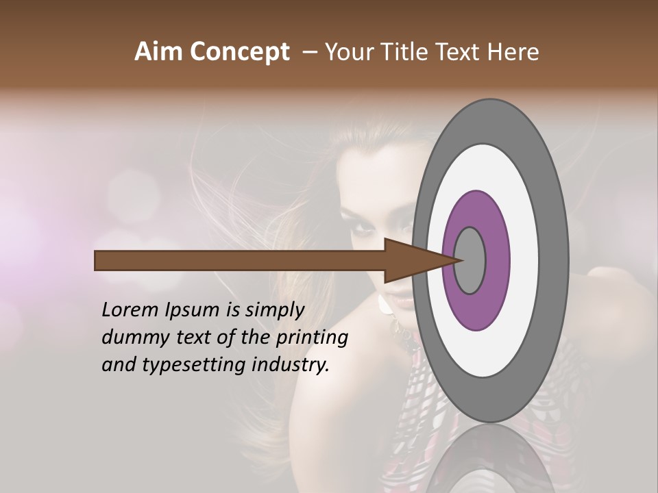 Pretty Party Female PowerPoint Template