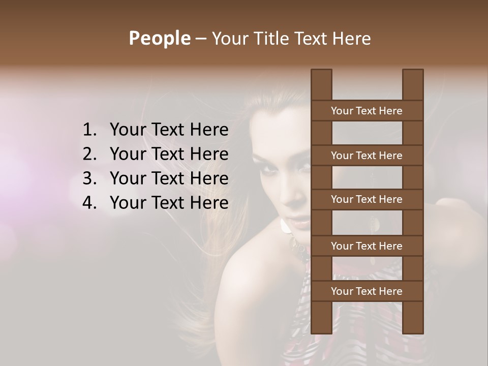 Pretty Party Female PowerPoint Template