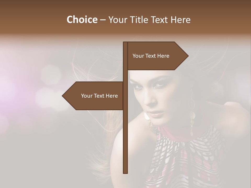 Pretty Party Female PowerPoint Template