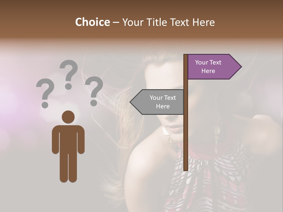 Pretty Party Female PowerPoint Template