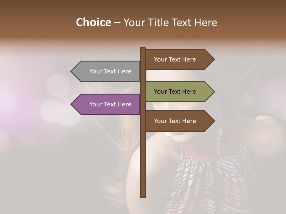 Pretty Party Female PowerPoint Template