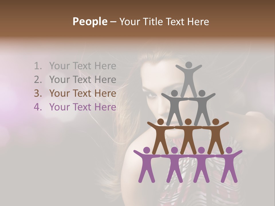 Pretty Party Female PowerPoint Template