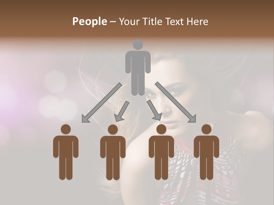 Pretty Party Female PowerPoint Template