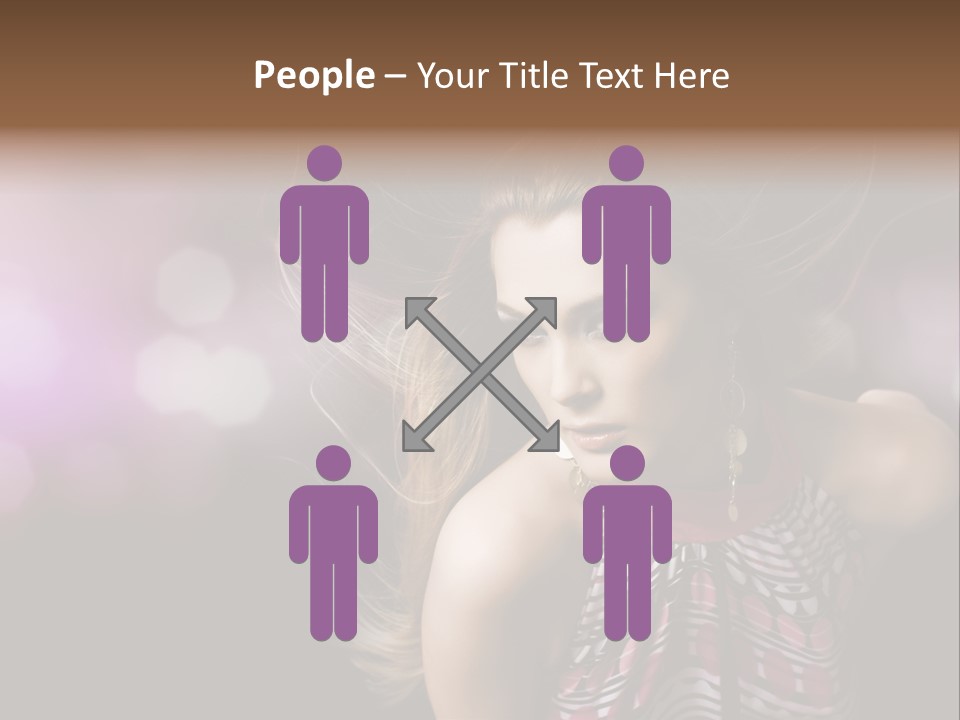 Pretty Party Female PowerPoint Template