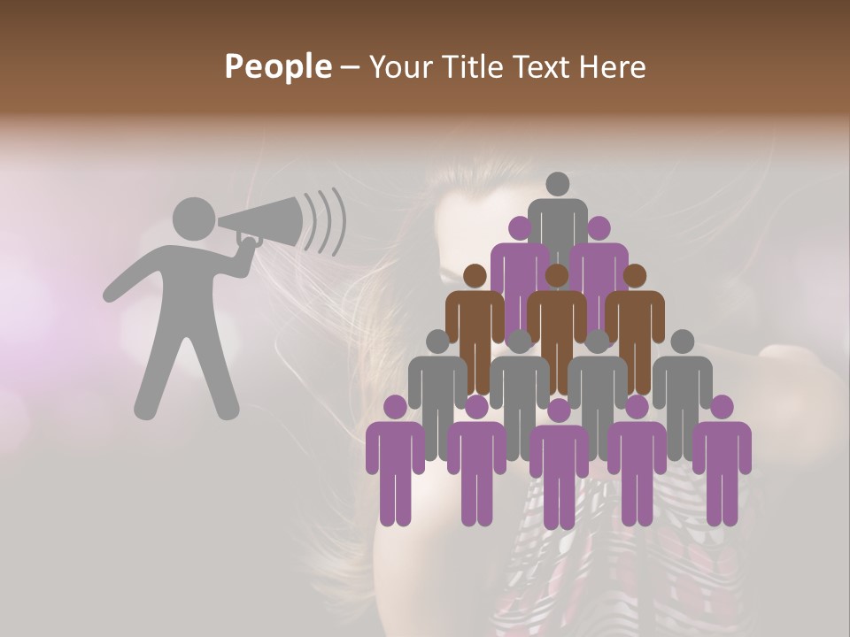 Pretty Party Female PowerPoint Template