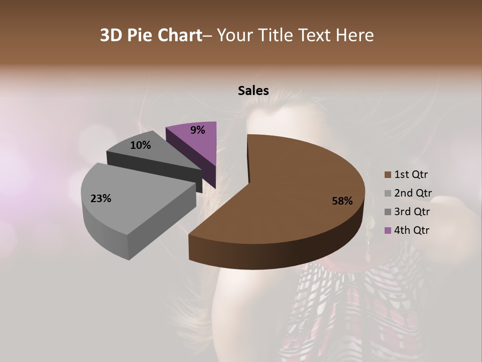 Pretty Party Female PowerPoint Template