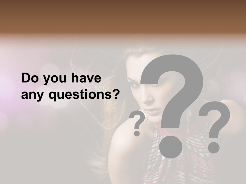 Pretty Party Female PowerPoint Template