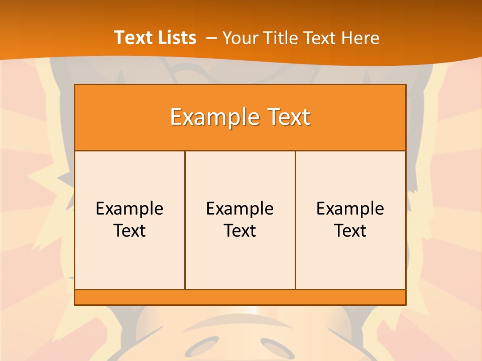 A Cartoon Duck With Big Eyes On An Orange Background PowerPoint Template