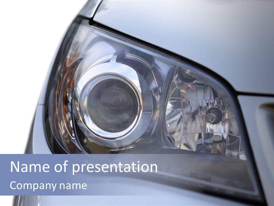 Light Vehicle Outdoors PowerPoint Template