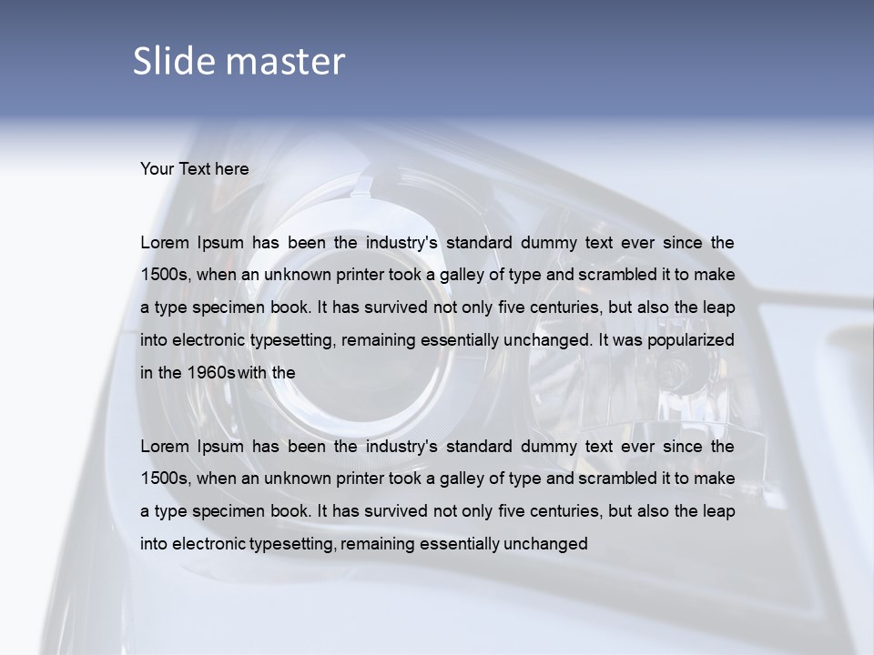 Light Vehicle Outdoors PowerPoint Template