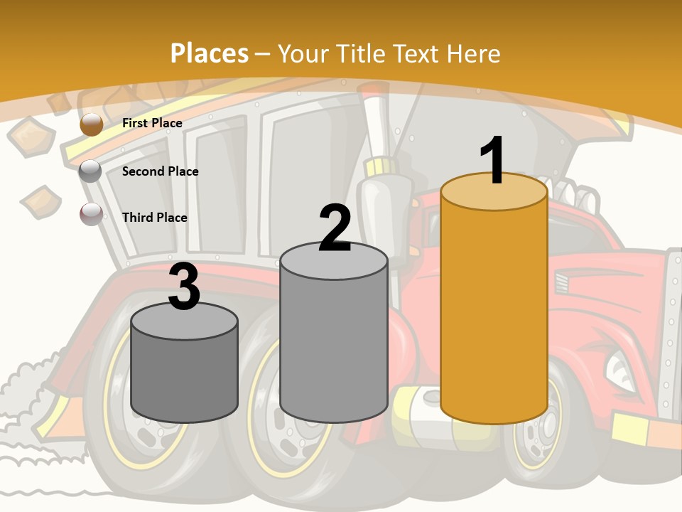 Red Rocks Haul PowerPoint Template