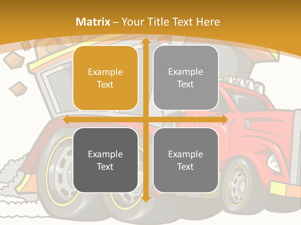 Red Rocks Haul PowerPoint Template