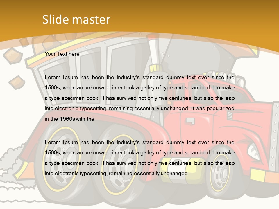 Red Rocks Haul PowerPoint Template